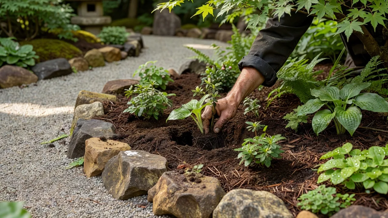 宿根草・石縁の植栽事例
